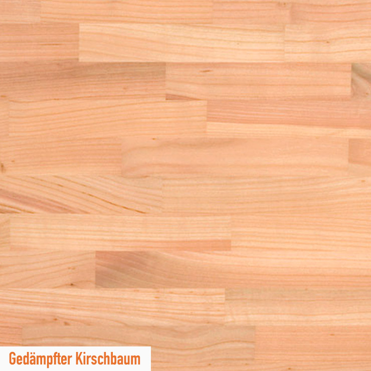 Massivholzplatten Gedampfter Kirschbaum
